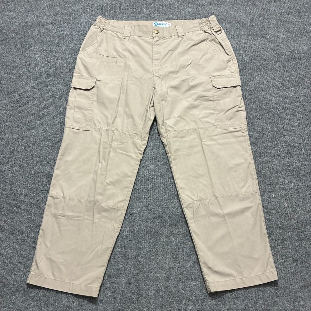 Galls Mens Cargo Pants Size‎ 40x30 Beige Cotton Blend Utility Outdoor Mid Rise